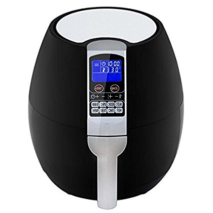 ZENY 8-in-1 3.7 Quart Programmable Electric Air Fryer, 1500W LCD Display Screen Control Kitchen Cooker w/8 Cooking Settings, Auto Shut off & Timer