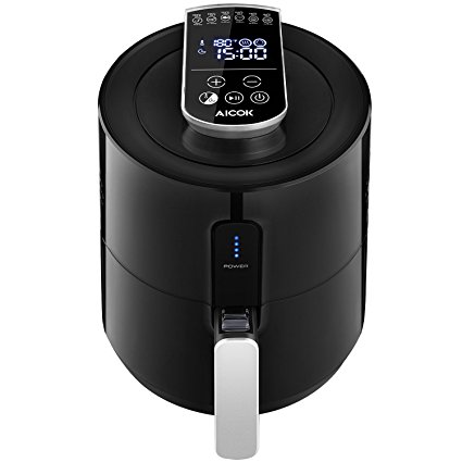 Aicok Air Fryer, Hot Airfryer with Time & Temperature Control, 6 in 1 Digital Touchscreen, Oil Less Fryer Healthy Food & Fast Cooking, 1300W Rapid Air Circulation, Detachable Fry Basket