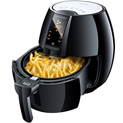 FrenchMay Air Fryer - 3.7Qt, 1500W - Comes with Recipes & CookBook - Touch Screen Control - Easy to Clean - Auto Shut off & Timer