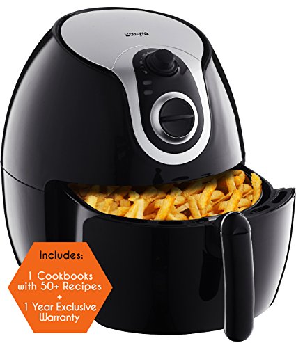 Air Fryer XL by Cozyna (5L) with airfryer cookbook (over 50 recipes)