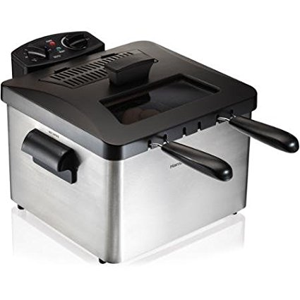 Hamilton Beach Professional-Style Deep Fryer,12-cup food capacity