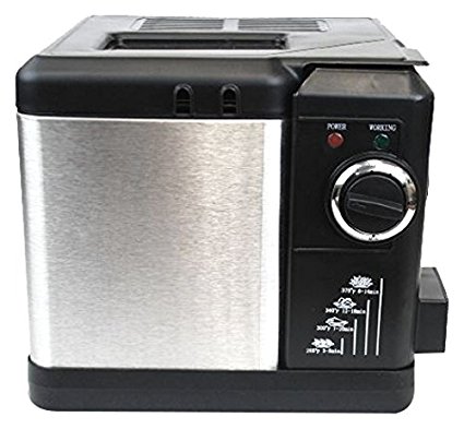 Nesco DF-25 Deep Fryer, 2.5 L, Stainless Steel