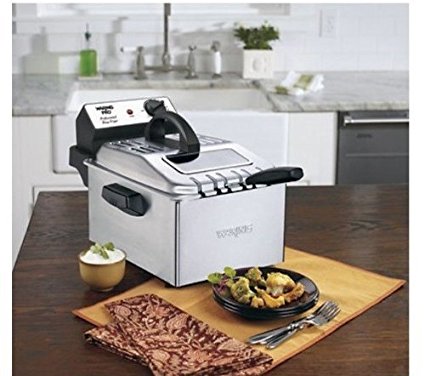 Waring Pro WPF503BJ 1800-Watt Deep Fryer, Brushed Stainless Steel with 30 Minute Digital Timer