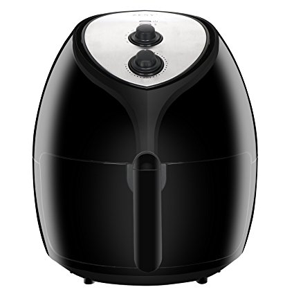 ZENY Extra Large Capacity 5.8-Quarts Electric Air Fryer Oil Free w/Recipes, Cookbook, Non-Stick Coating Dishwasher Safe Parts