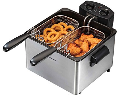 Hamilton Beach (35034) Deep Fryer, With Basket, 4.5 Liter Oil Capacity, Electric, Professional Grade (35034)