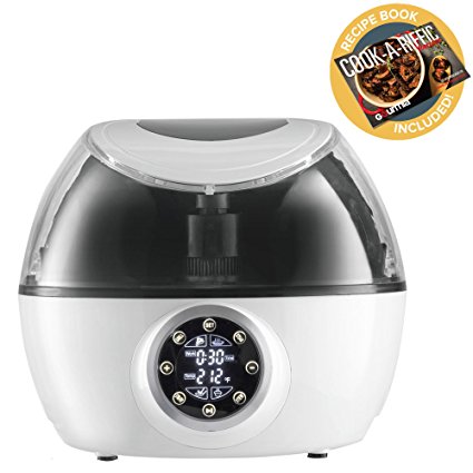 Gourmia GCR1700 10-in-1 Programmable Multi Cooker with Exclusive Robotic Hands Free Stirrer (Third Generation), White Free Recipe Book Included,110v