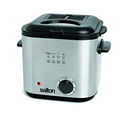 Salton DF1539 Compact Deep Fryer, Stainless Steel